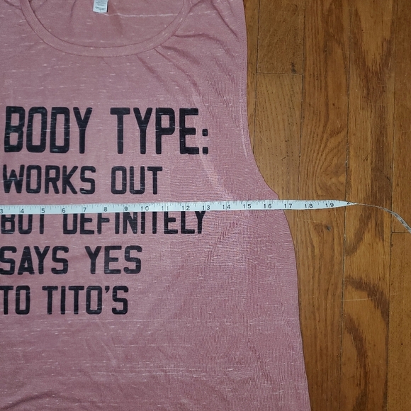 Women's Pink Graphic Sleeveless Top - Picture 6 of 8